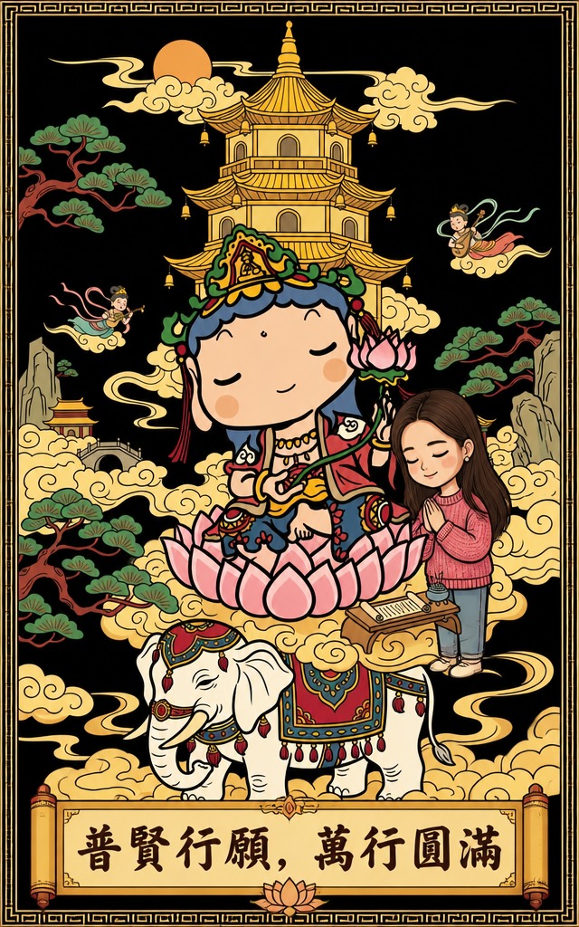 普賢行願，萬行圓滿